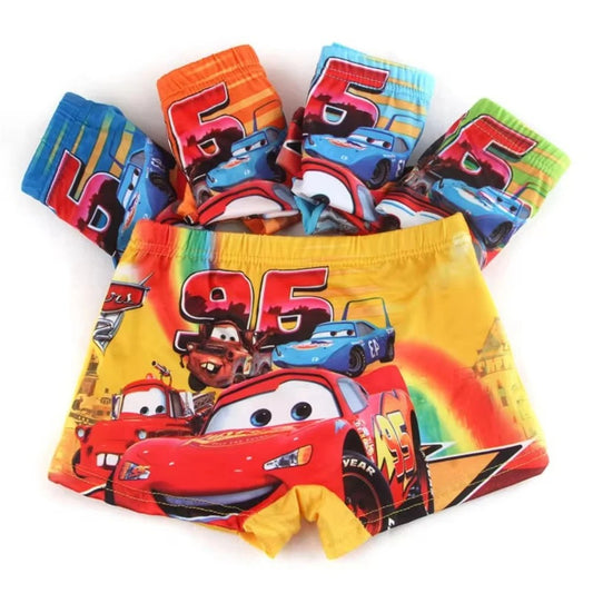 3-Pack Jongensondergoed – Disney Cars McQueen Boxer Shorts – 100% Katoen, Cartoon Print
