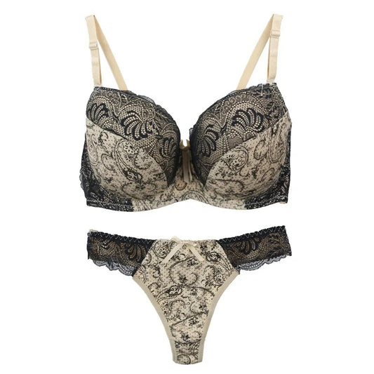 Nieuwe Sexy Bh-Set voor Vrouwen – Plus Size Lingerie met Kant en Borduursel
