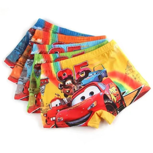 3-Pack Jongensondergoed – Disney Cars McQueen Boxer Shorts – 100% Katoen, Cartoon Print